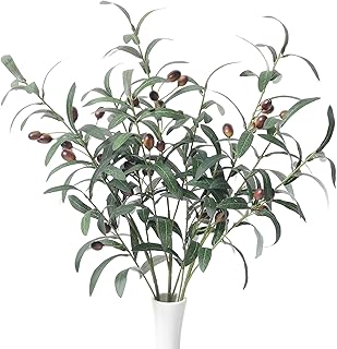 Sz geas branches d'olivier artificielles pour vase et fausses branches tiges d'olivier
