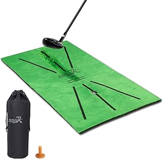 Tapis d'entraînement de golf portable aide au swing mini fanjump tapis en velours