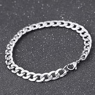 1pc mode simple argent grosse chaîne bracelets pour hommes bijoux décoratifs faits à