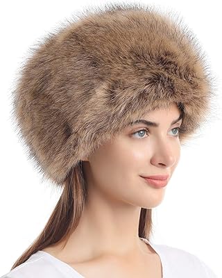 Chapeau d'hiver en fausse fourrure de style russe sol young pour femme, taille