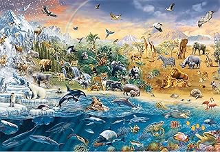 Puzzle 1000 pièces, puzzle du monde animal pour adultes et enfants, jeux éducatifs