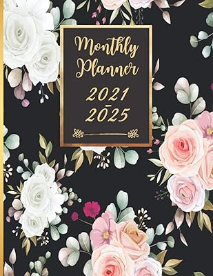 Planificateur mensuel 2021-2025 : planificateur mensuel sur cinq ans | organisateur d'agenda calendrier