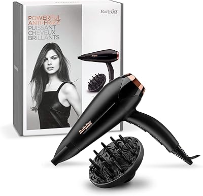 Sèche-cheveux à moteur dc 2200 watt, 3 réglages de température, 2 vitesses, condenseur