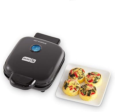 Machine à bouchées d'œufs dash deluxe so fade avec moules en silicone