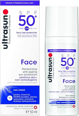 Crème solaire anti-âge pour le visage spf50+, 50 ml