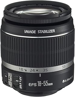 Kit d'objectif blanc canon 18-55mm f/3.5-5.6 is ii