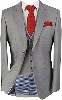 Costumes de mariage coupe slim pour hommes ensemble 3 pièces gris