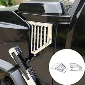 Couvercles de ventilation latéraux de voiture chromés compatibles avec hummer h2 2003 2004 2005 2006 2007 2008 2009 couvercle décoratif de porte latérale de voiture (argent brillant). Diaytar : L'e-commerce généraliste qui met le discount à l'honneur
