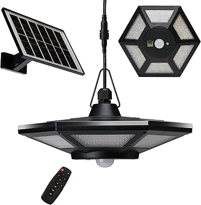 Lampe solaire à détecteur de mouvement hellberry, 4 modes de lumière du jour