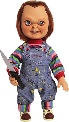 Mezco toys figurine mega good guy chucky, 15 pouces, avec son