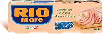Bio mare - thon à l'huile d'olive biologique, 3 x 65 g
