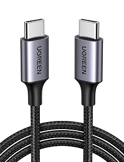 Câble usb c tressé en nylon ugreen usb-c vers usb-c 2.0