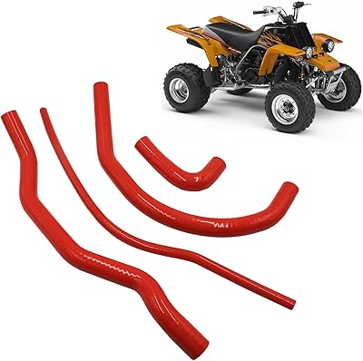 Kit de durites de radiateur en silicone avancé rouge lostar pour yamaha yfz350