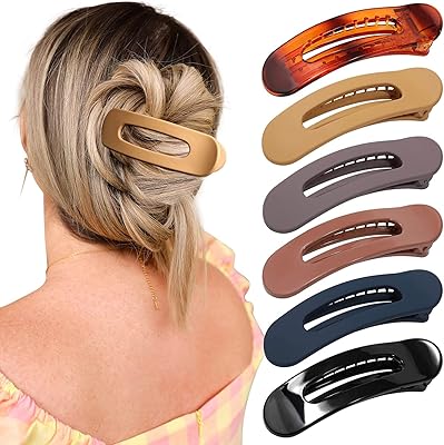 Pinces à cheveux plates french concord 6 pièces pinces incurvées