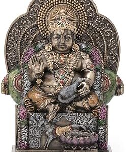 VERONESE DESIGN 7,4 POUCES SEIGNEUR KUBERA DIEU HINDOU DE LA RICHESSE KUVIRA KUBERA