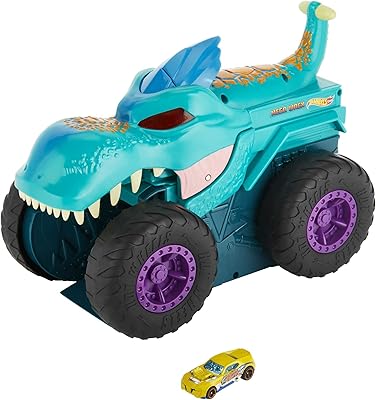 Jouet monster truck hot wheels avec lumières et effets sonores moulé