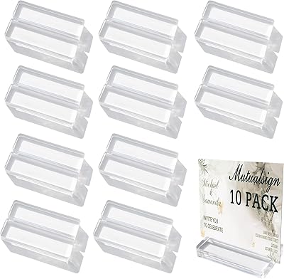 Support acrylique metoalcin 10 pièces, support de panneau en acrylique transparent pour affichage