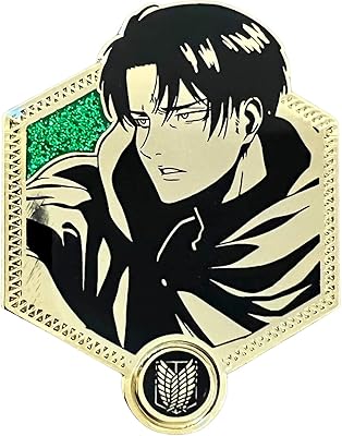 Broche à collectionner golden final season levi ackerman, petite, émail, non