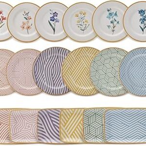 Couverts de service pour petit-déjeuner karaka de botanica, un service de vaisselle en porcelaine au design unique et pratique, des assiettes de service, une assiette à gâteau et une assiette bateau de botanica. Transformez votre façon de consommer avec Diaytar Sénégal