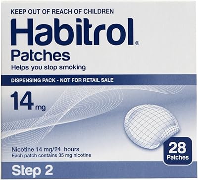 Patchs de nicotine habitrol | étape 2 force moyenne 14 mg | paquet