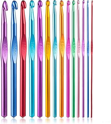 Ensemble de crochets, 14 crochets en aluminium, outils de tricot à la main