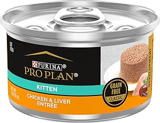 Nourriture humide pour chaton purina pro plan sans céréales, entrée de développement au