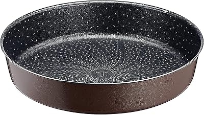 Moule à gâteau antiadhésif tefal perfect bake j5549702, 26 cm, marron, aluminium