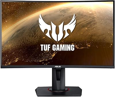 Moniteur de jeu incurvé asus vg27wq tuf écran large qhd