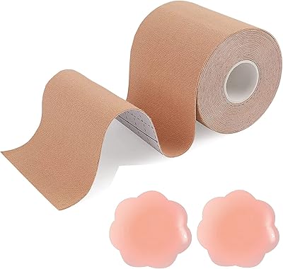 Ruban de lifting des seins avec housse en silicone réutilisable, ruban corporel confortable