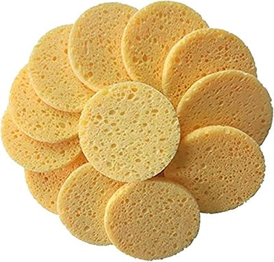 Éponge de maquillage jetable en cellulose pour le visage - 25 pièces