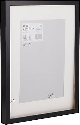 Cadre ikea reba, noir ; (30 x 40 cm)