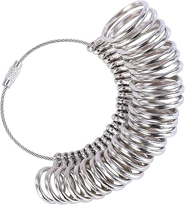 Ensemble de tailles de bagues smokodo uk, outil de dimensionnement des doigts