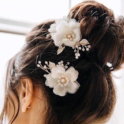 Pinces à cheveux de mariée 2 épingles fleurs pour fête de mariage