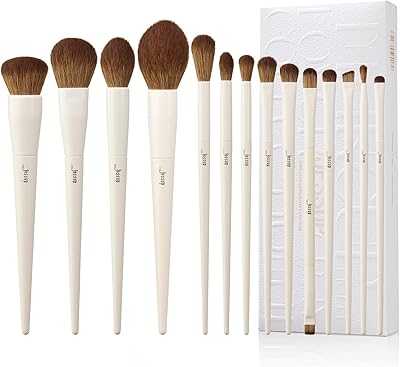 Jessup professional ensemble de pinceaux de maquillage végétaliens respectueux de l'environnement pour poudre