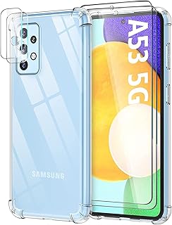 [1+2+2] coque pour galaxy a53 5g, coque pour samsung a53 5g avec protecteur d'écran [paquet de 2] + protecteur d'objectif d'appareil photo [paquet de 2], coque de protection mobile transparente en tpu souple (samsung) a53 5g). Votre marketplace de proximité digitale : Diaytar