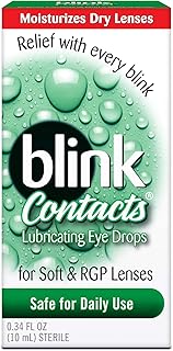 Gouttes oculaires de contact amo blink pour lentilles souples et rgp