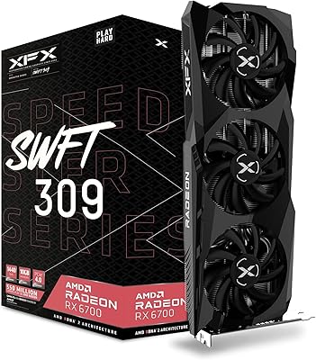 Carte graphique de jeu xfx speedster swft309 radeon rx 6700 avec 10 go