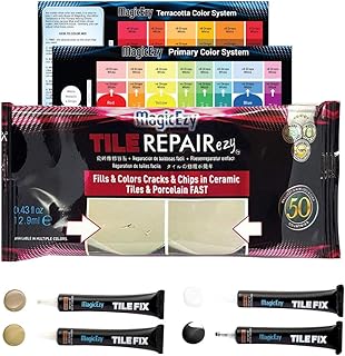 Magicezy tile repairzy fix carreaux de céramique fissurés et ébréchés, baignoires, douches, éviers