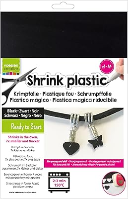 Wesen creative plastique rétractable, noir, 4 feuilles, 21 x 30 cm, projets d'art