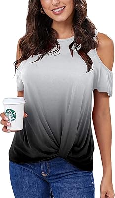 Chemise à manches courtes et col rond pour femme