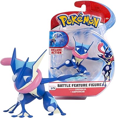 Figurine de combat pokémon 4,5 pouces - greninja, bleu