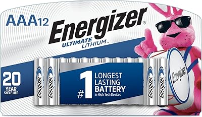 Piles au lithium super aaa everyday energizer, (paquet de 12)
