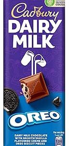 Chocolat au lait cadbury fourré à la vanille et biscuits oreo, 95 grammes. Diaytar Sénégal : Large gamme, petits prix, grande satisfaction