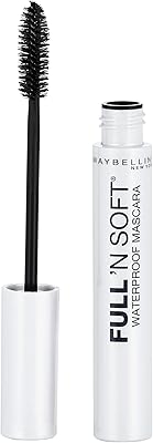 Maybelline new york full in mascara doux et imperméable, noir intense, 1 tube