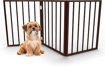 Barrière pour animaux de compagnie pliante simple en bois petmaker - barrière intérieure