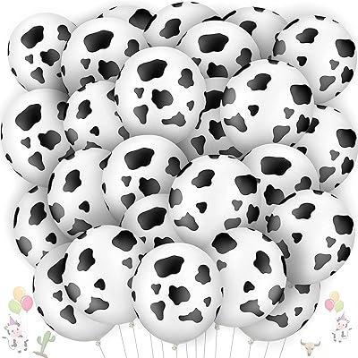 Ballons de fête de vache ballons amusants imprimés en latex pour prénatale
