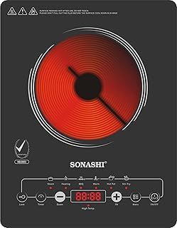 Sonashi sis-015c cuisinière infrarouge en céramique avec minuterie écran bouton tactile