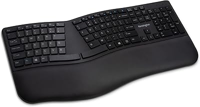 Clavier ergonomique sans fil kensington pro fit - noir - modèle (k75401us)