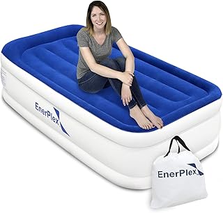 Matelas pneumatique double enerplex avec pompe intégrée gonflable autogonflant de 15