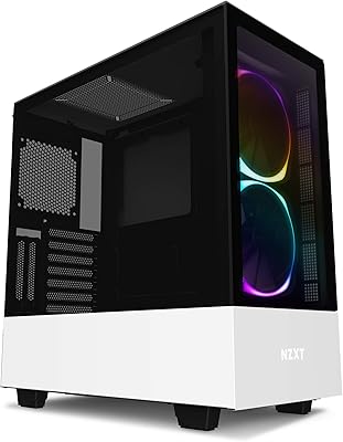Boîtier pc atx h510 elite deluxe de milieu de tour avec verre